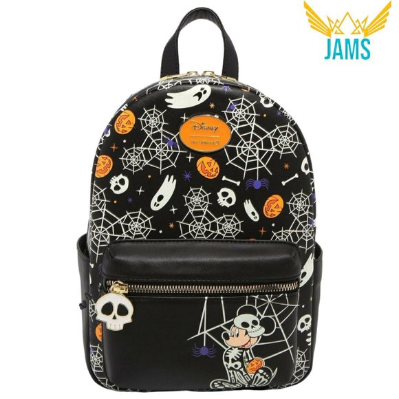 Loungefly Bags Her Universe Disney Mickey Mouse Halloween Skeleton
